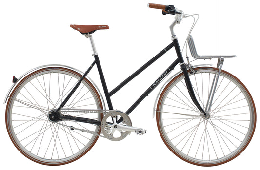 Raleigh Yate cargo Dame 7g 52cm sort/grå